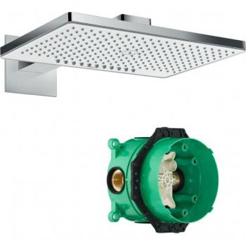 Douche de tête Hansgrohe 460 avec corps encastré universel