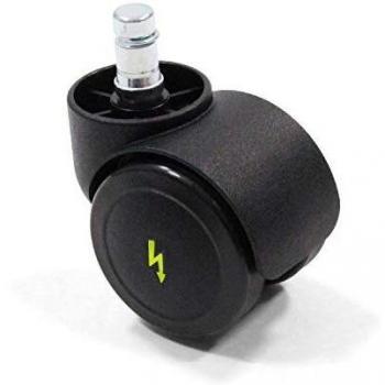 Set di 5 Rotelle ESD 11mm/50mm per Sedia su Pavimenti Duri
