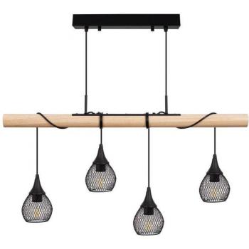 Lampada Monah sospensione bianco con finitura metallica
