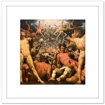 White Mounted Titanomachia Art Print, Van Haarlem Collection