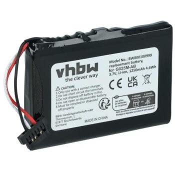 Batterie rechargeable vhbw pour GPS Becker Transit 50, 50 LMU (1200mAh, 3,7V)