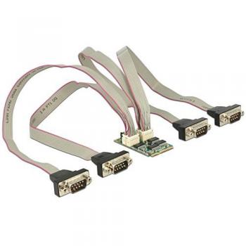 Delock MiniPCIe I/O PCIe 4 x RS-232 Serieller Adapter