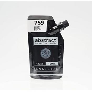 Sennelier Artistic Acrylic Mars Black 120 mL – Satin Texture