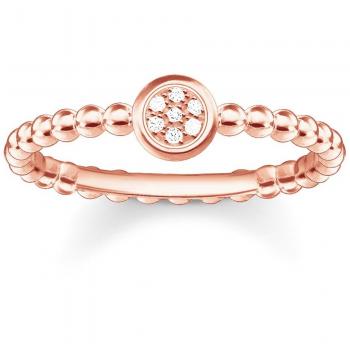 Thomas Sabo Damen Ring “Sparkling Circles” – Sterling‑Silber 925 + Roségold 750