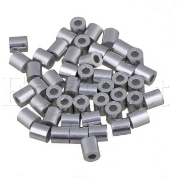 Ganchos y bucles de plástico con soporte de aluminio, tamaño 7x4mm, caja con 50 piezas