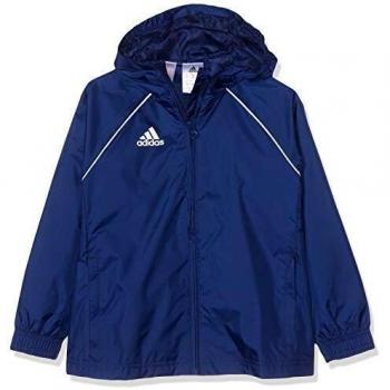 Adidas Core18 Rn Giacca Sportiva Unisex Bambini 5-6Y Blu Scuro/Bianco