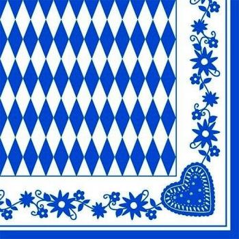 PAPSTAR Serviette d’appoint Bleu Bavarois 400 × 400