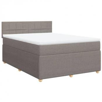 Lit avec matelas taupe 160x200 cm