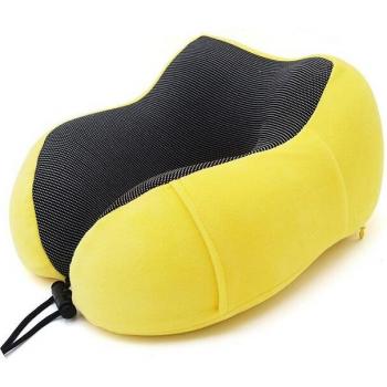 Cojín Cervical de Espuma de Memoria, Almohada de Viaje en Forma de U, Suave y Confortable, 1 Unidad