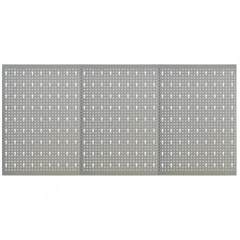 Set di Pannelli per Utensili a Parete 3 pz 40x58 cm Acciaio