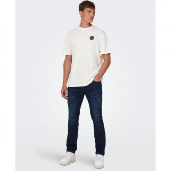 Upim Jeans Slim Fit In Denim Uomo Unisex Blu Scuro 33