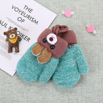 Wecute Double Layer Baby Mittens with Velvet