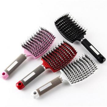Brosse démêlante en poils et nylon