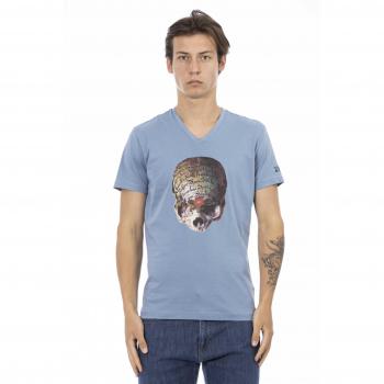 Trussardi Action Light Blue Cotton T-Shirt
