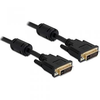 DeLOCK Cable DVI-I (24+5) a DVI-D (18+1) Macho/Macho, 1 Metro, Negro