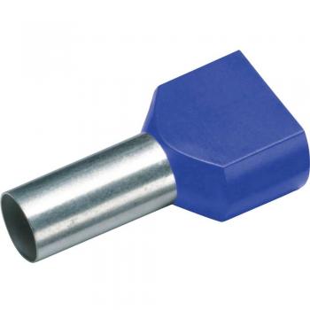 Collegamento per cavi 2,5 mm² blu, parzialmente isolato, doppio – 100 st (Cimco 187710)