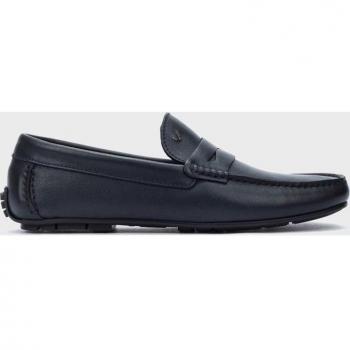 MARTINELLI 1411-2496DYM Zapato mocasín castellano de piel suave,banda,con antifaz,suela de piel,tacón bajo,kiowa, para caballero