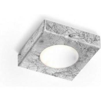 KOLARZ Click Q Ceiling Lamp, Vintage Silver, 12 cm, Surface Mounted Spotlight, 1x GX53