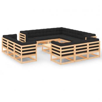 Conjunto de Lona e Almofadões Pinho VidaXL