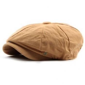 SILOQIN Solid Color Newsboy Cap