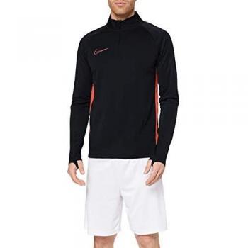 Nike Academy Drill Top, Sportivo Uomo, Nero (Black/Ember Glow/(Ember Glow) 013), Small