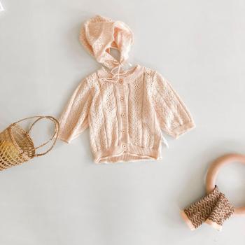 Parka doux à manches trois quarts pour petite fille