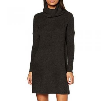 Robe-pull col roulé en laine Jana femme gris foncé taille XL