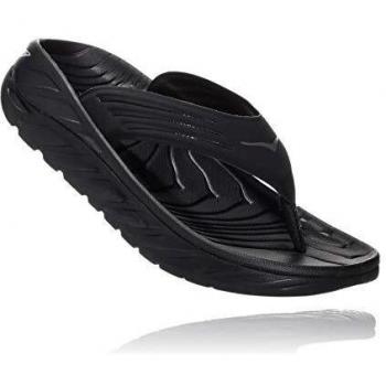 HOKA Ora Recovery Flip 2 Schuhe für Herren Schwarz/Dunkelgrau Größe 46 2/3