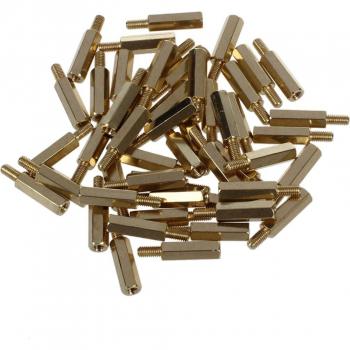 HHTL 50 Pcs 15mm Hex M3 PCB Standoff Spacers