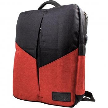 Sac à Dos Cool Portland Noir/Rouge 16 pour Ordinateur Portable