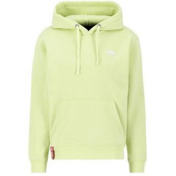 Basic Verde Alpha Industries Felpa con Cappuccio S