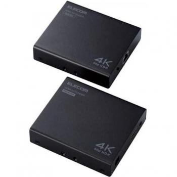 Extendeur HDMI ELECOM 4K60Hz PoE jusqu'à 70m