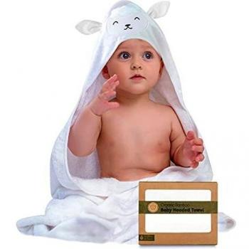 KeaBabies Bamboo Baby Towel for Girls