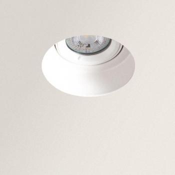 Efectoled Round Trimless Downlight – LED GU10, Ø90 mm, Blanc, Intégration Plâtre/Placo