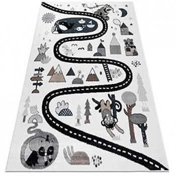 Tapis Route Enfants Beige 180x270 cm