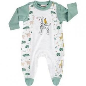 Tuta Romper Animali Amici 1 Pezzo Off White / Verde