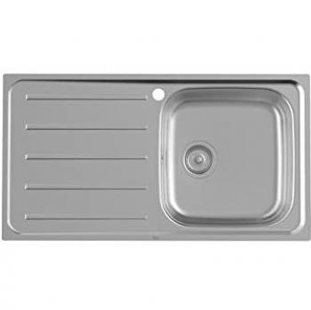 Fregadero 1 Cubeta Acero Inoxidable Escurridor Izquierdo Victoria 80 cm Roca