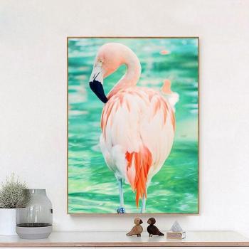 Collection Artisanat Diamant Florale Rose 20x30cm Point Croix Strass Paysage