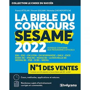 LA BIBLE DU CONCOURS SESAME 2022