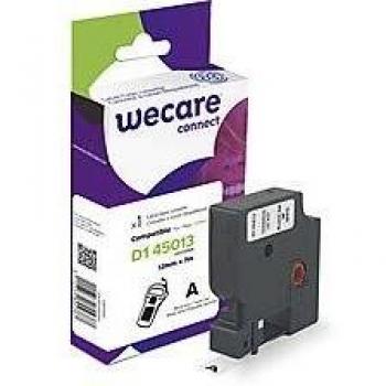 Wecare 7 m Märkband D1 svart/vit 12 mm