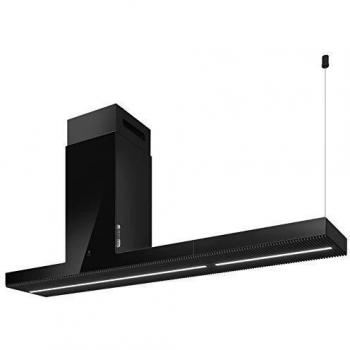 Elica haiku island bl-a-180 prf0146287 cappa a isola classe energetica a 3 velocità aspirante illuminazione led 180 cm vetro nero