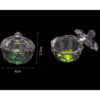 Acrylic Liquid Dappen Dish with Lid