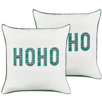 Set di Cuscini Poliestere Bianco 45x45