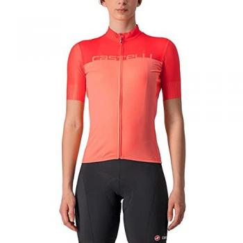 Maglia Castelli Velocissima Manica Corta Rosso Corallo/Rosa Donna
