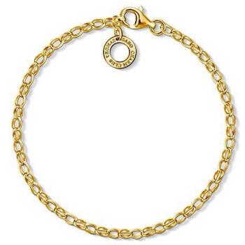 Pulsera charm de plata 925 bañada en oro de 18k Thomas Sabo