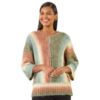 Roman Women's Size 10 Ombre Accent Knit Top