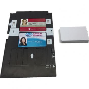 50X Double-Sided Inkjet PVC ID Cards with Card Tray for Epson L800, L805, A50, T50, T60