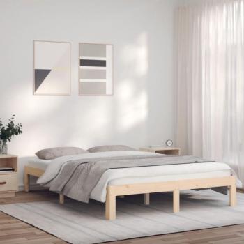Estructura de cama de madera 140x200 cm