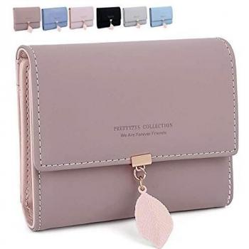 PU-Geldbeutel für Frauen ZhengYue Altrosa Portemonnaie