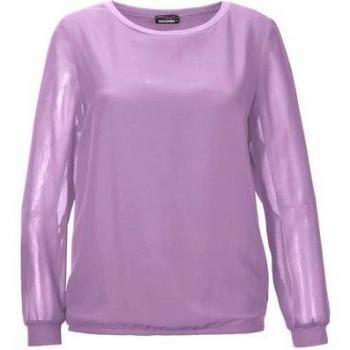 Chemisier mauve en mousseline légère